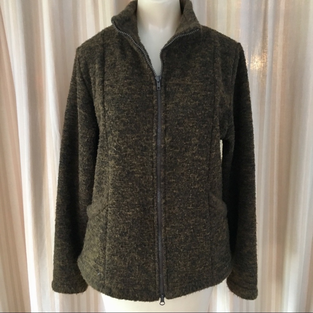 prAna fleece zip up jacket